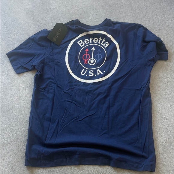 Beretta Men's Navy Blue Short Sleeve Tee - Picture 4 of 4